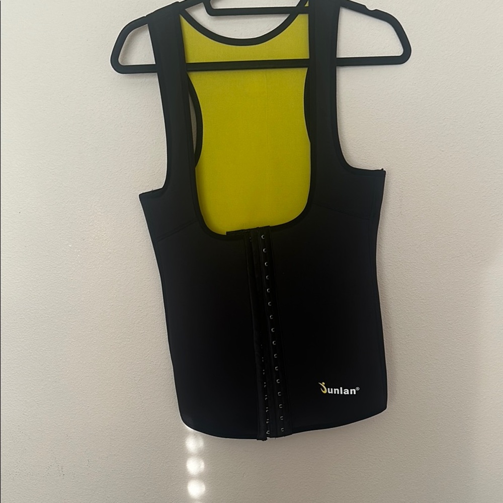 #327 Black and Yellow Form-Fitting waist trainer